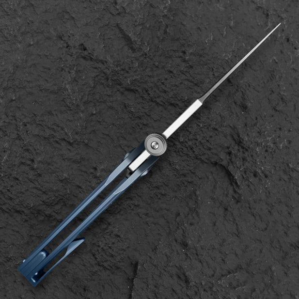 Bestech Razon BT2406A Magnacut Blade Blue Titanium Handle Folding Knife