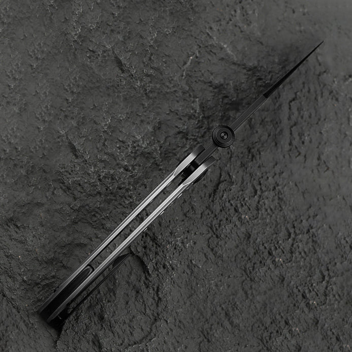 Bestech Razon BT2406C Black Magnacut Grey Black Titanium Handle Folding Knife