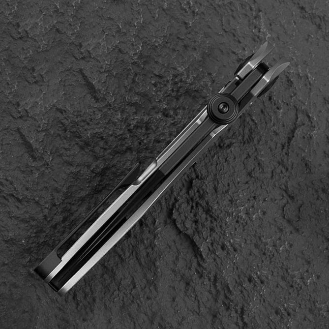 Bestech Razon BT2406C Black Magnacut Grey Black Titanium Handle Folding Knife