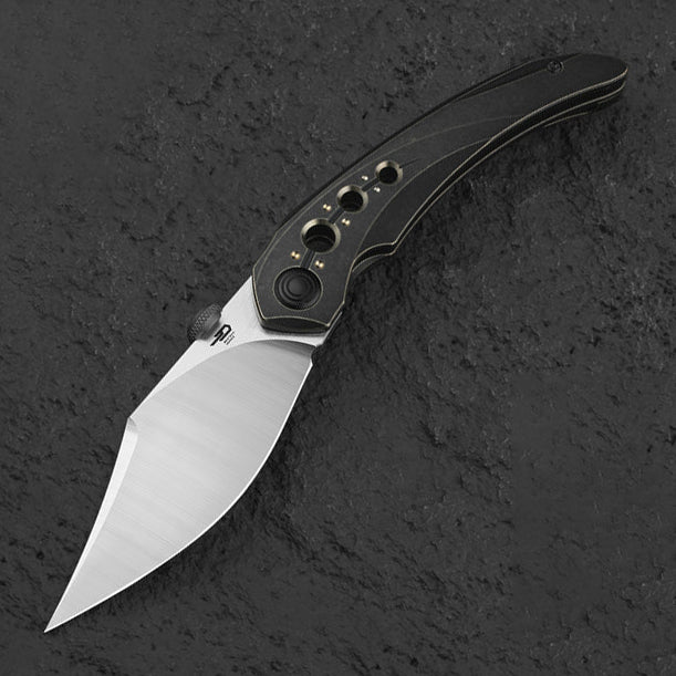 Bestech Razon BT2406D Magnacut Black Bronze Titanium Handle Folding Knife