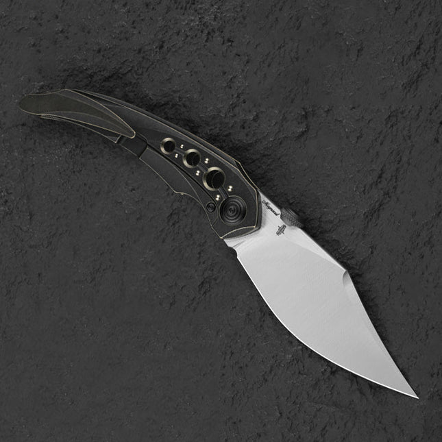 Bestech Razon BT2406D Magnacut Black Bronze Titanium Handle Folding Knife