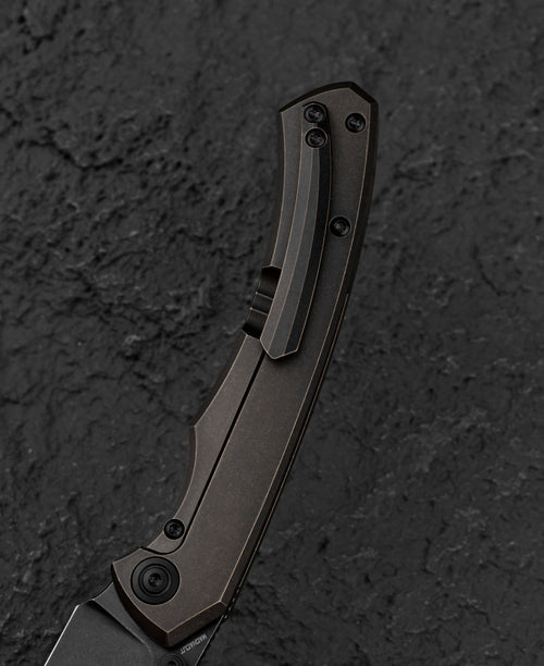 Bestech Clastic BT2407B Magnact Blade Titanium Handle Frame Lock Folding Knife