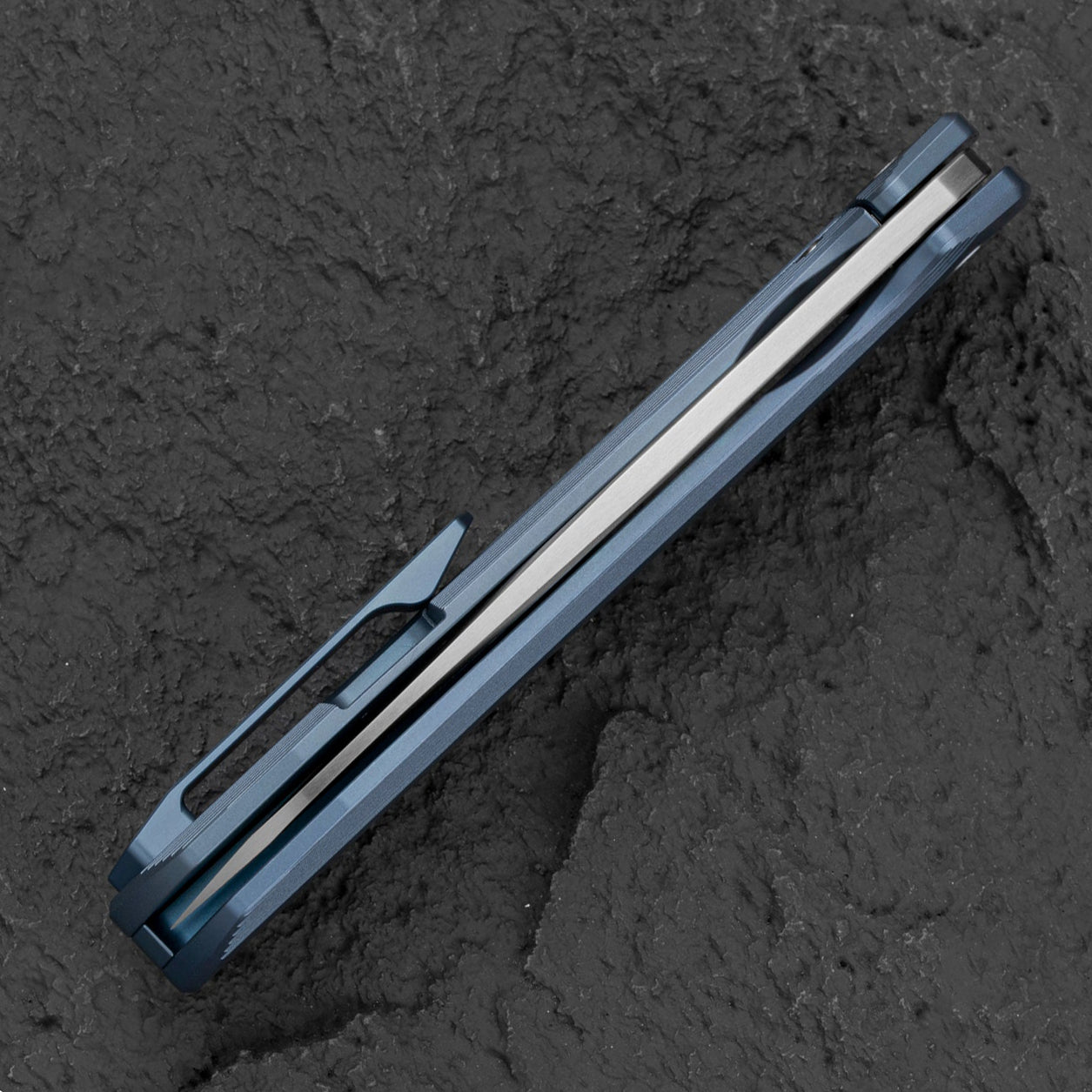 Bestech Knives 9 BT2408C Satin M390 Blade Blue Titanium Handle Edc Folding Knife