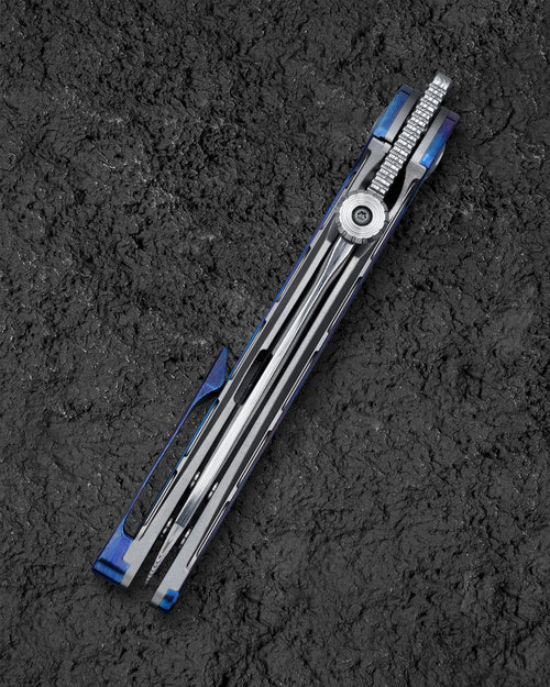 Bestech Prydwen BT2409E Damascus Blade Titanium Handle Frame Lock Folding Knife