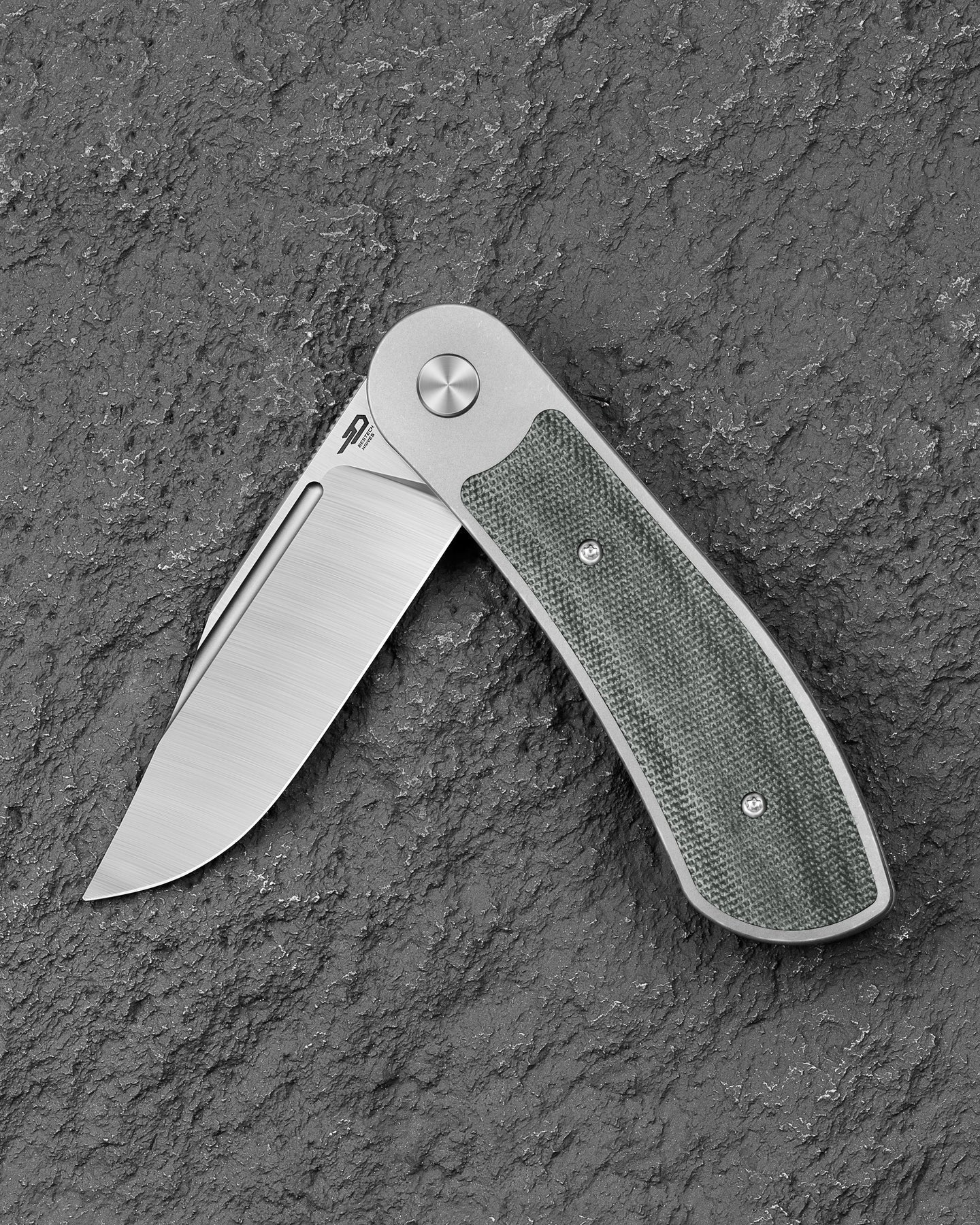 Bestech Vestige BT2411A MagnaCut Blade Titanium+Micarta Handle Frame Lock Folding Knife