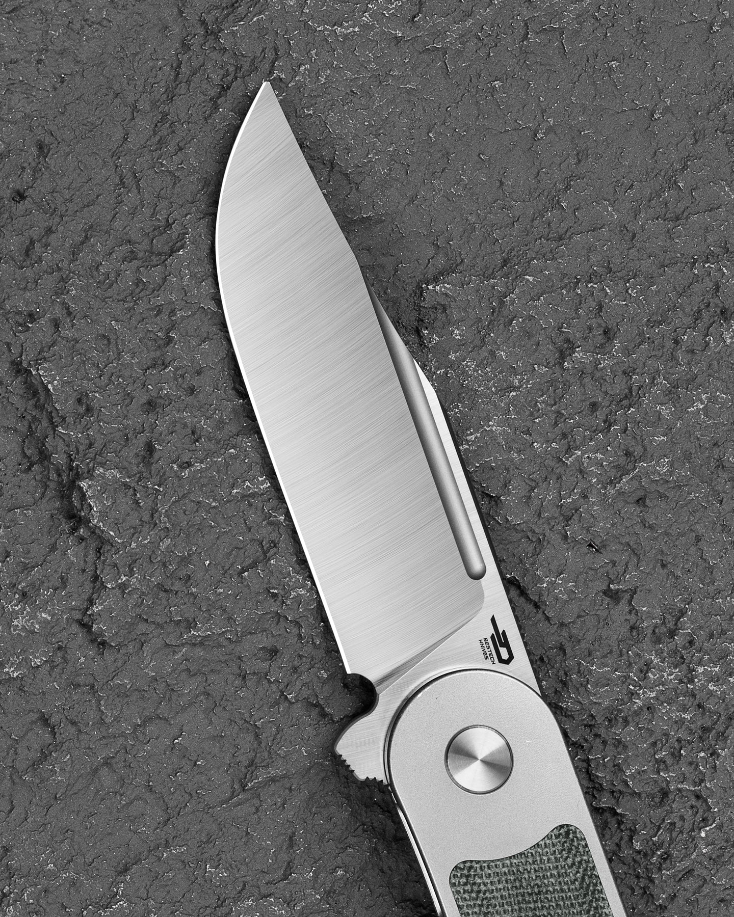 Bestech Vestige BT2411A MagnaCut Blade Titanium+Micarta Handle Frame Lock Folding Knife
