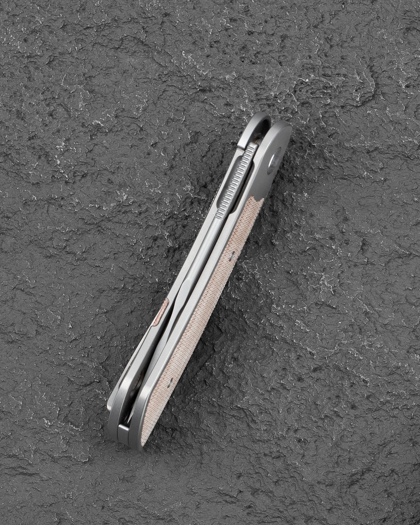 Bestech Vestige BT2411B MagnaCut Blade Titanium+Micarta Handle Frame Lock Folding Knife