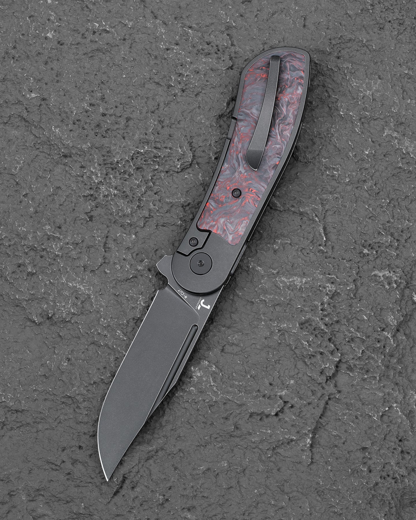 Bestech Vestige BT2411C MagnaCut Blade Titanium+Carbon Fiber Handle Frame Lock Folding Knife