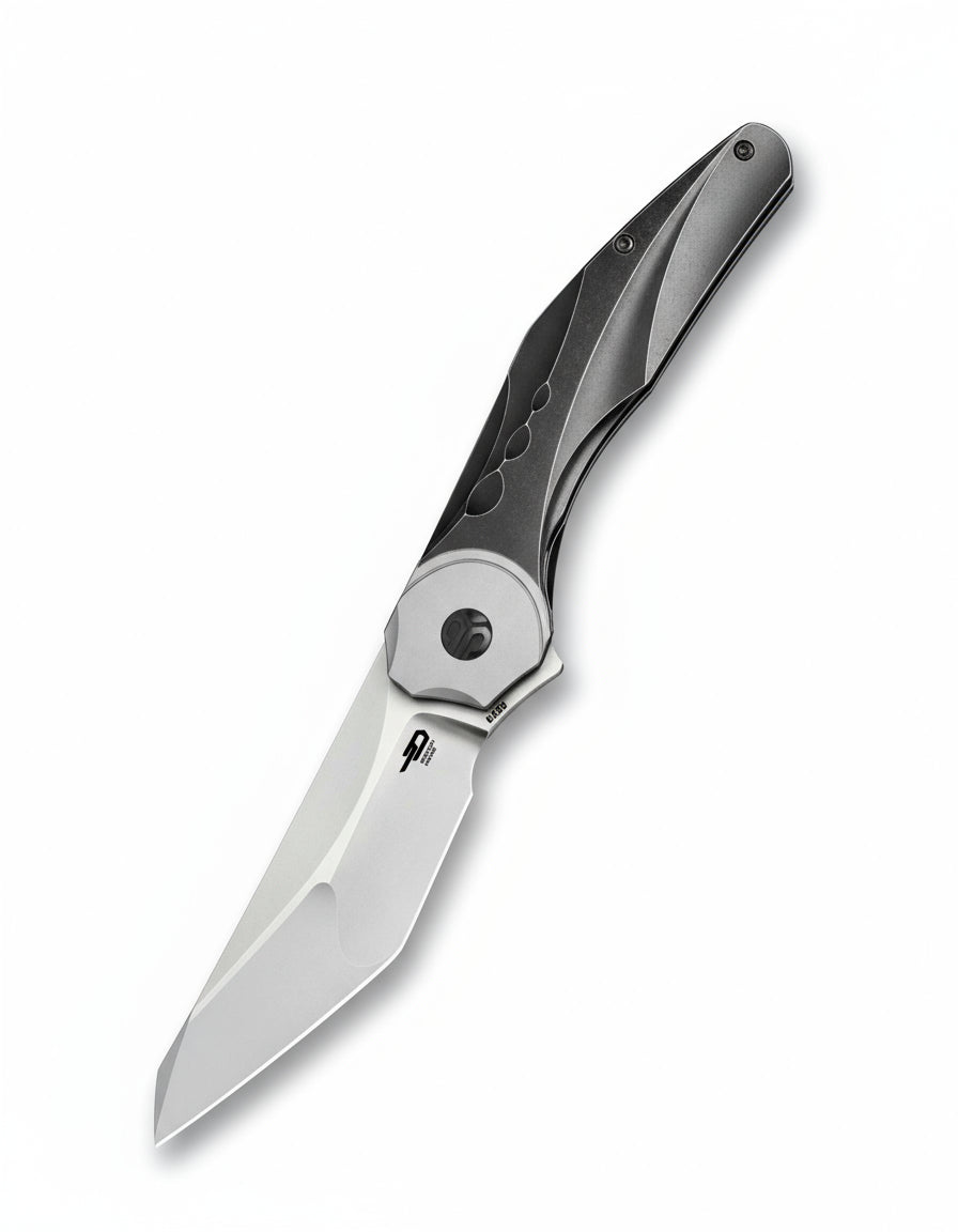 Bestech Excentrxc BT2412A M390 Blade Titanium Handle Frame Lock Folding Knife