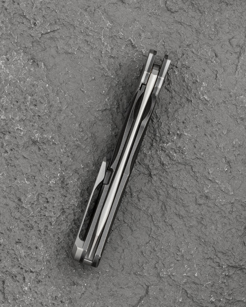 Bestech Excentrxc BT2412A M390 Blade Titanium Handle Frame Lock Folding Knife