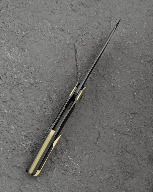 Bestech Excentrxc BT2412B M390 Blade Titanium Handle Frame Lock Folding Knife