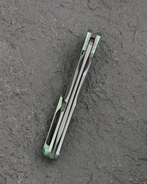 Bestech Excentrxc BT2412C M390 Blade Titanium Handle Frame Lock Folding Knife