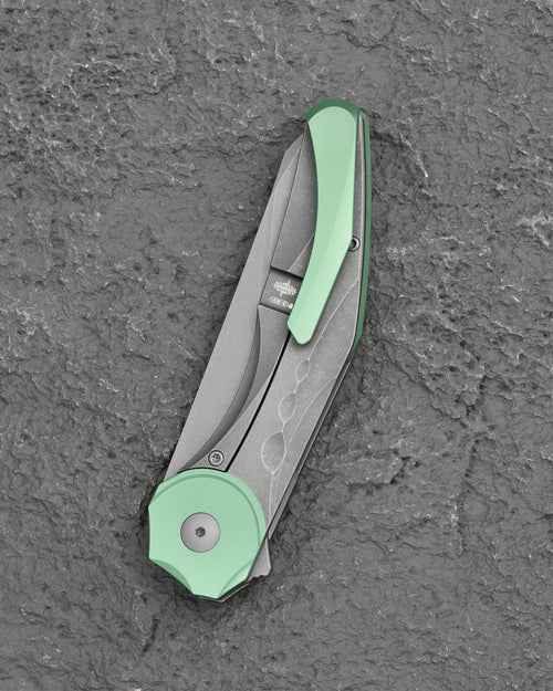 Bestech Excentrxc BT2412C M390 Blade Titanium Handle Frame Lock Folding Knife