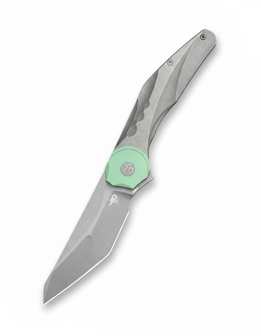 Bestech Excentrxc BT2412C M390 Blade Titanium Handle Frame Lock Folding Knife