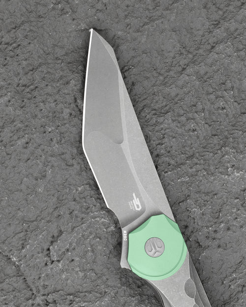 Bestech Excentrxc BT2412C M390 Blade Titanium Handle Frame Lock Folding Knife