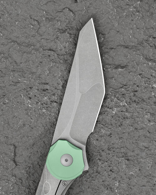 Bestech Excentrxc BT2412C M390 Blade Titanium Handle Frame Lock Folding Knife