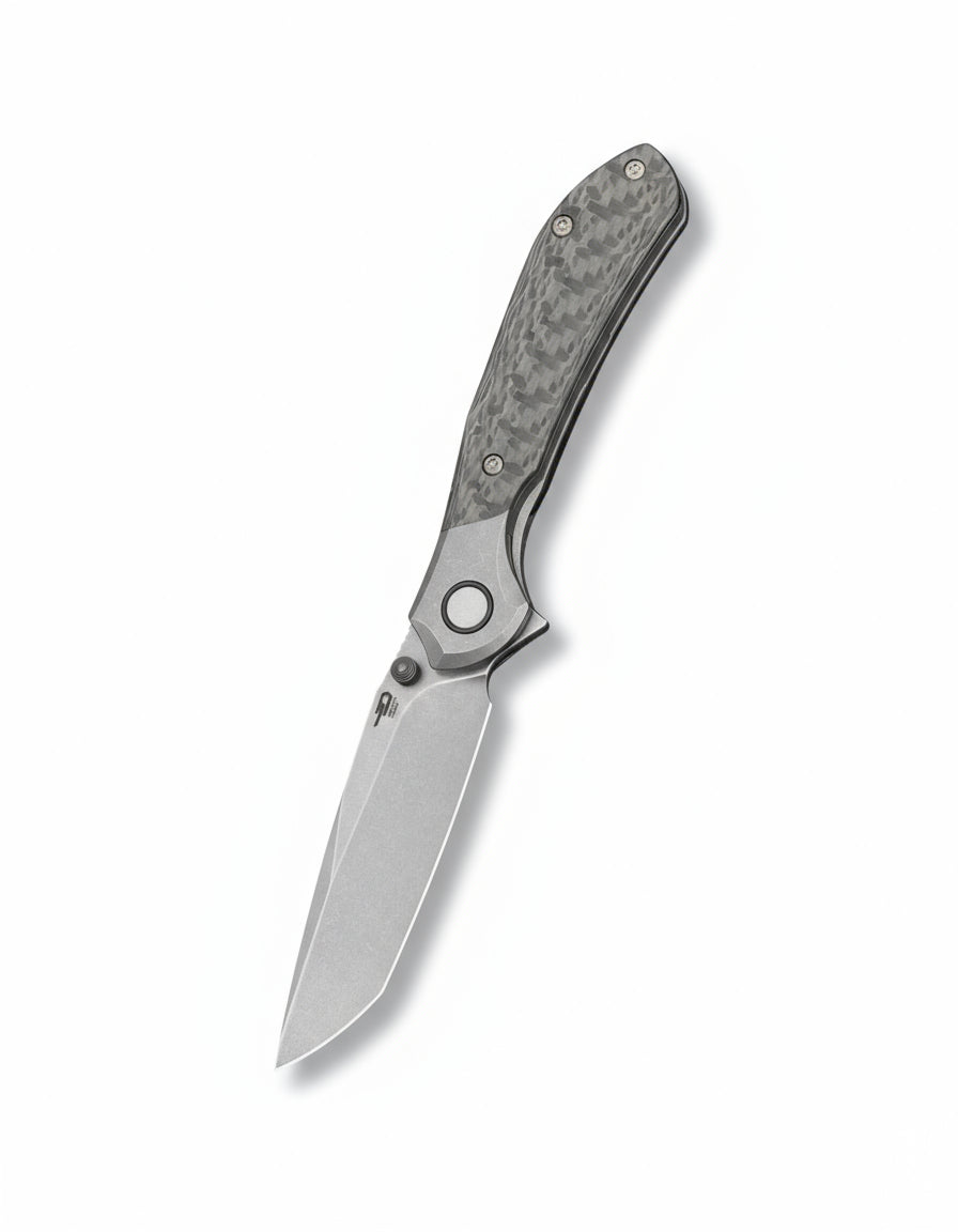 Bestech Constellation BT2501D Magnact Blade Titanium+Carbon Fiber Handle Frame Lock Folding Knife