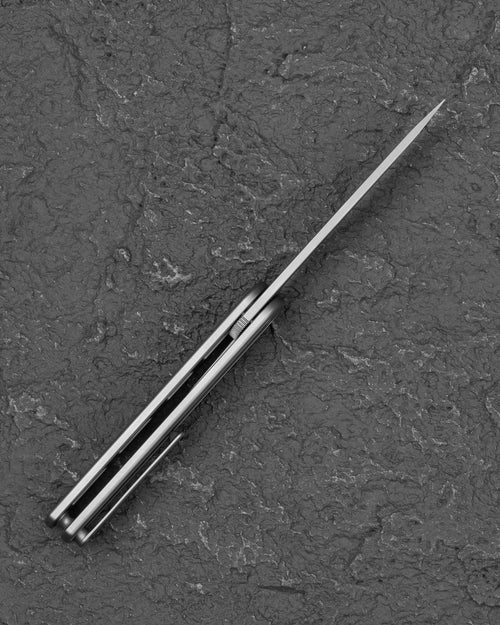 Bestech INK BT2502A MagnaCut Blade Silver Titanium Handle Liner Lock Folding Knife