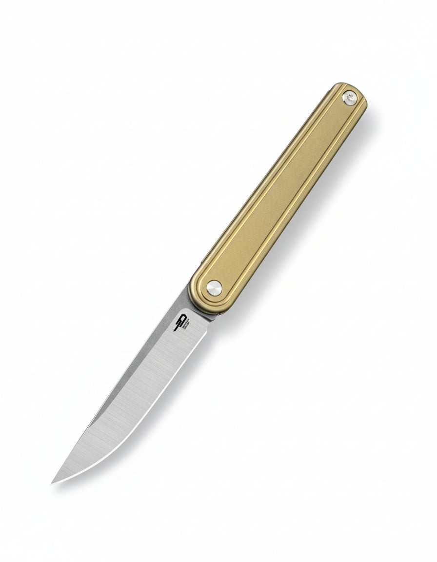 Bestech INK BT2502B MagnaCut Blade Bronze Titanium Handle Liner Lock Folding Knife