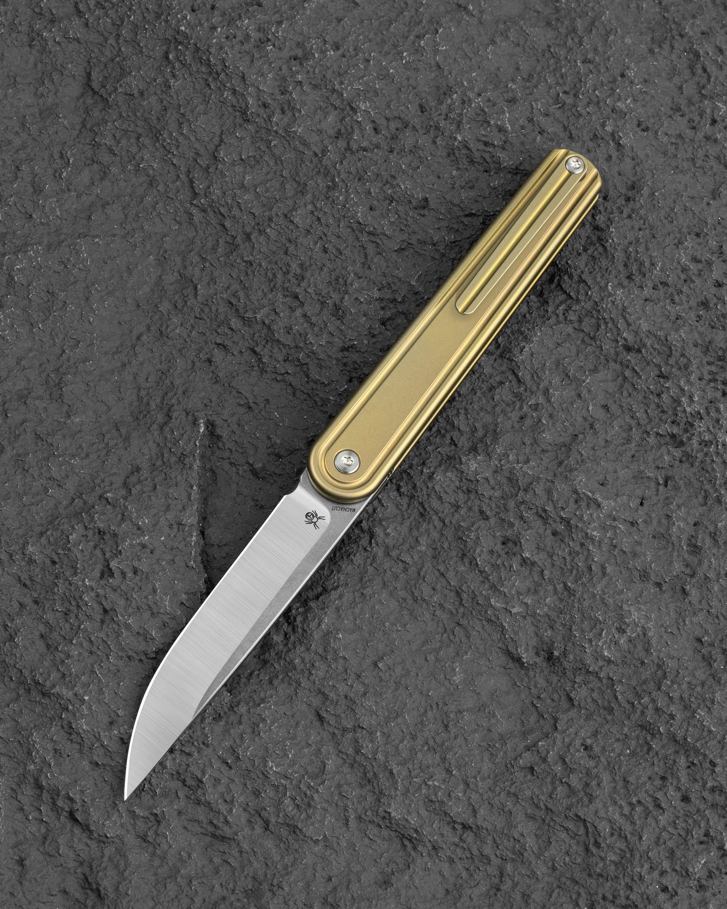 Bestech INK BT2502B MagnaCut Blade Bronze Titanium Handle Liner Lock Folding Knife