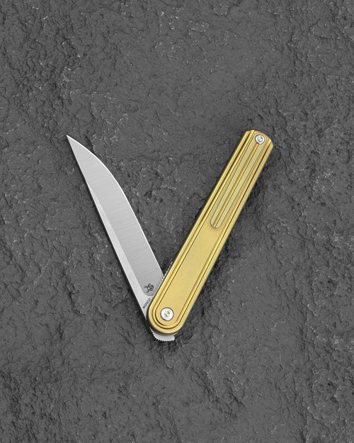 Bestech INK BT2502B MagnaCut Blade Bronze Titanium Handle Liner Lock Folding Knife