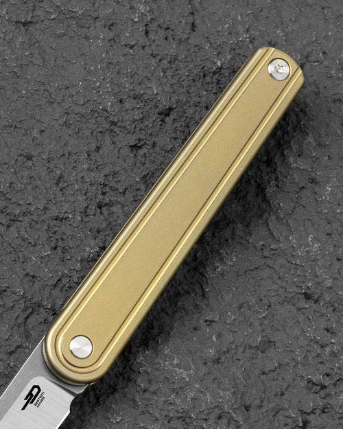 Bestech INK BT2502B MagnaCut Blade Bronze Titanium Handle Liner Lock Folding Knife