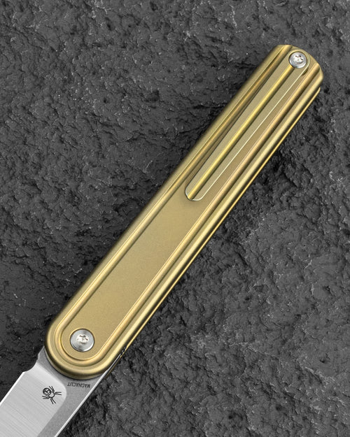 Bestech INK BT2502B MagnaCut Blade Bronze Titanium Handle Liner Lock Folding Knife