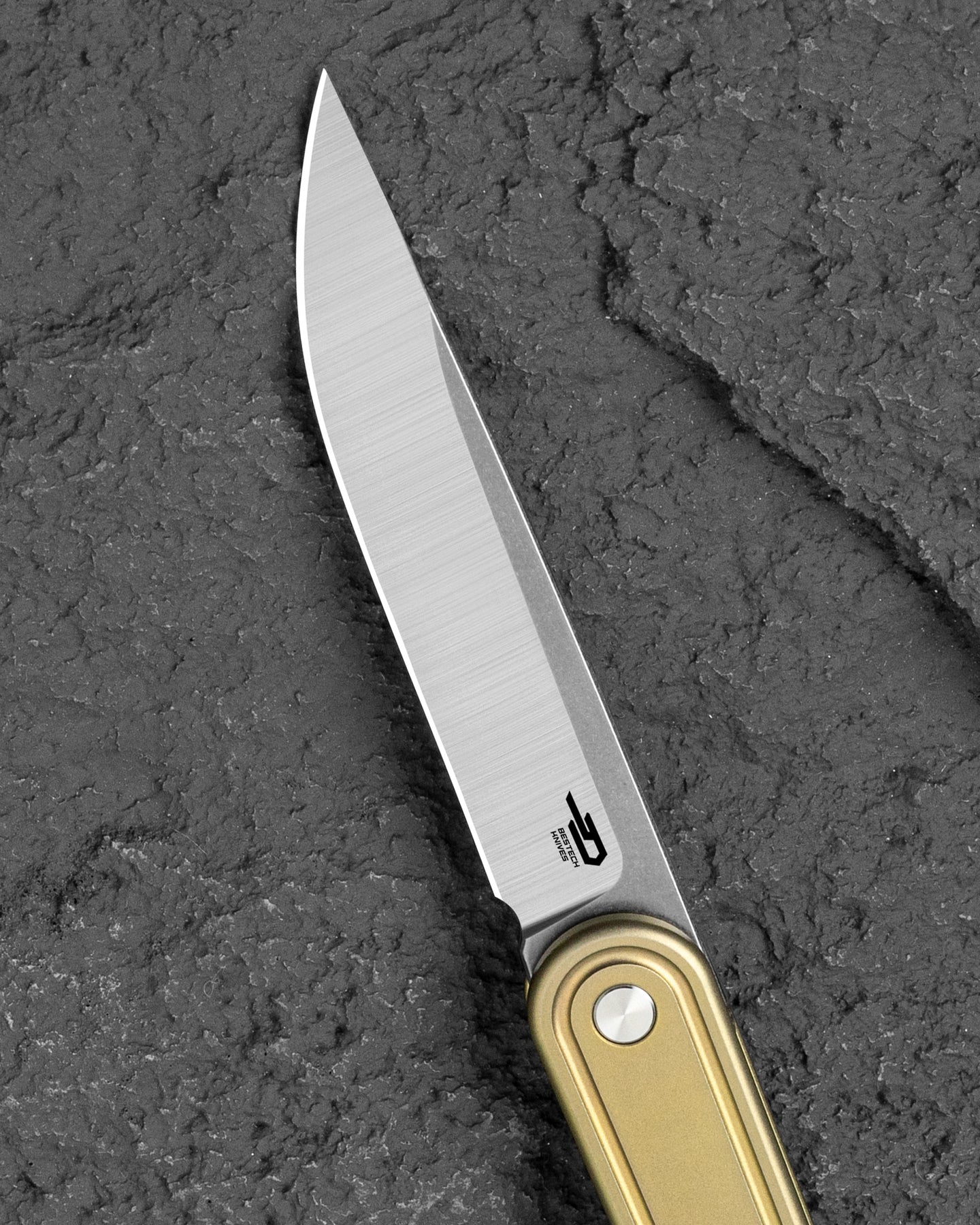 Bestech INK BT2502B MagnaCut Blade Bronze Titanium Handle Liner Lock Folding Knife