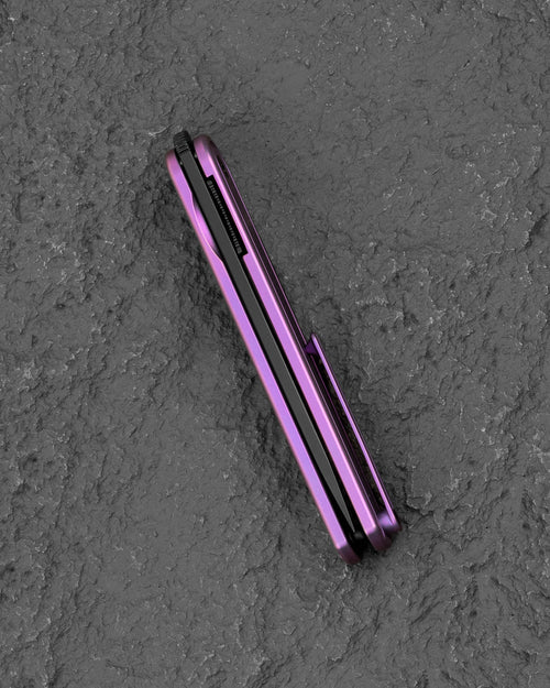 Bestech INK BT2502C MagnaCut Blade Purple Titanium Handle Liner Lock Folding Knife