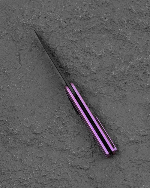 Bestech INK BT2502C MagnaCut Blade Purple Titanium Handle Liner Lock Folding Knife