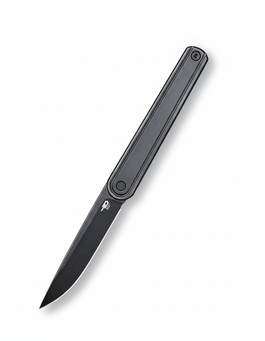 Bestech INK BT2502D MagnaCut Blade Black Titanium Handle Liner Lock Folding Knife