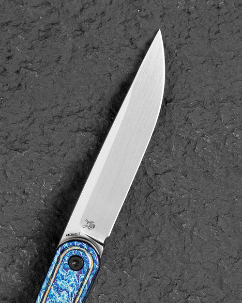 Bestech INK BT2502E MagnaCut Blade Anodizing Titanium Handle Liner Lock Folding Knife