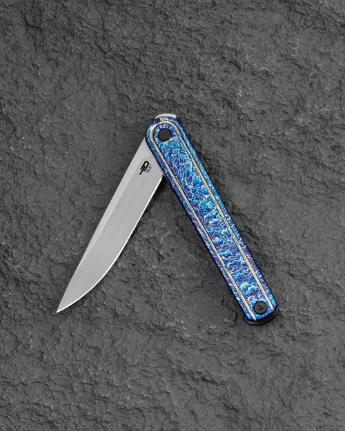 Bestech INK BT2502E MagnaCut Blade Anodizing Titanium Handle Liner Lock Folding Knife