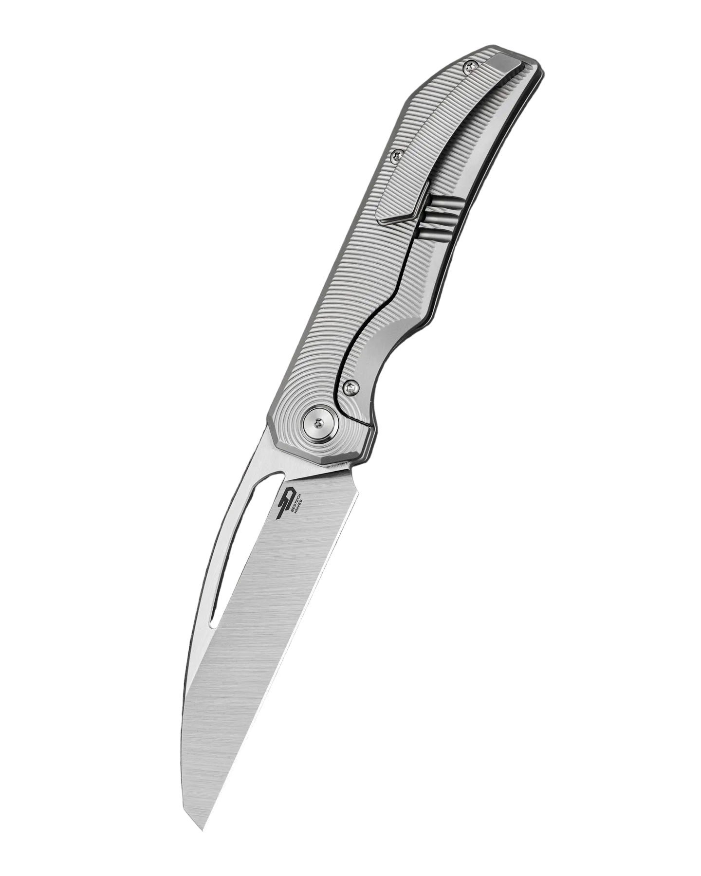 Bestech Taipan BT2503C-L (Left-Hand Version) Hollow Grinds MagnaCut Blade Titanium Handle Frame Lock Folding Knife