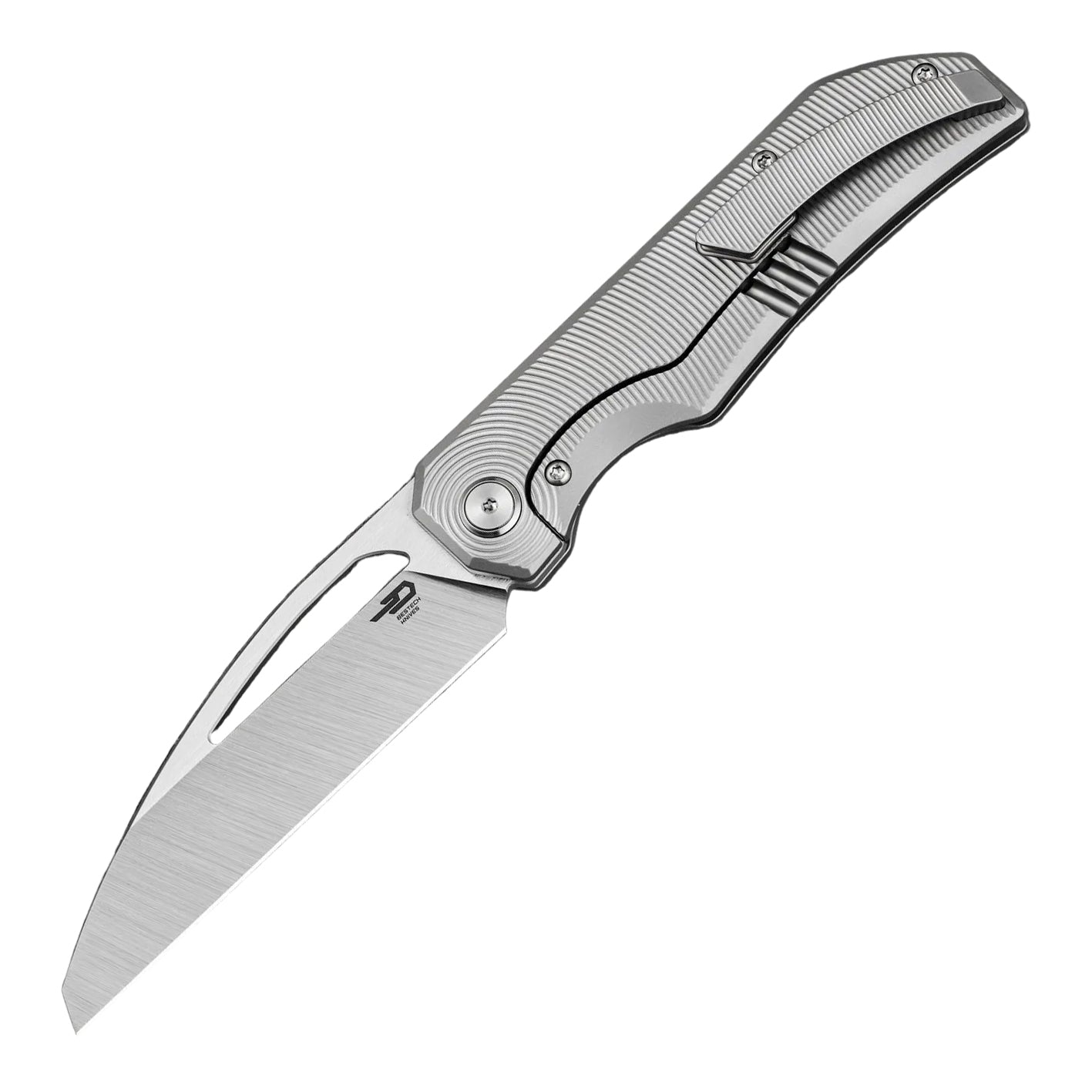 Bestech Taipan BT2503C-L (Left-Hand Version) Hollow Grinds MagnaCut Blade Titanium Handle Frame Lock Folding Knife