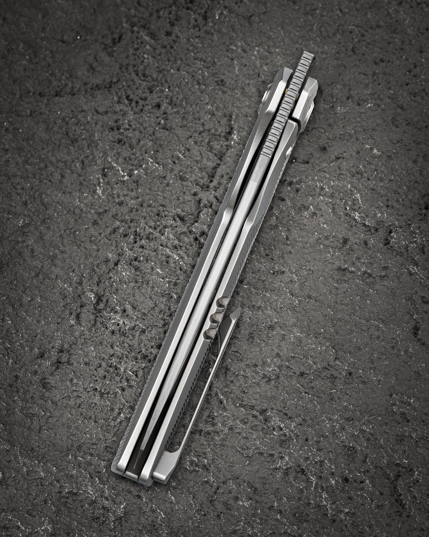 Bestech Taipan BT2503C-L (Left-Hand Version) Hollow Grinds MagnaCut Blade Titanium Handle Frame Lock Folding Knife