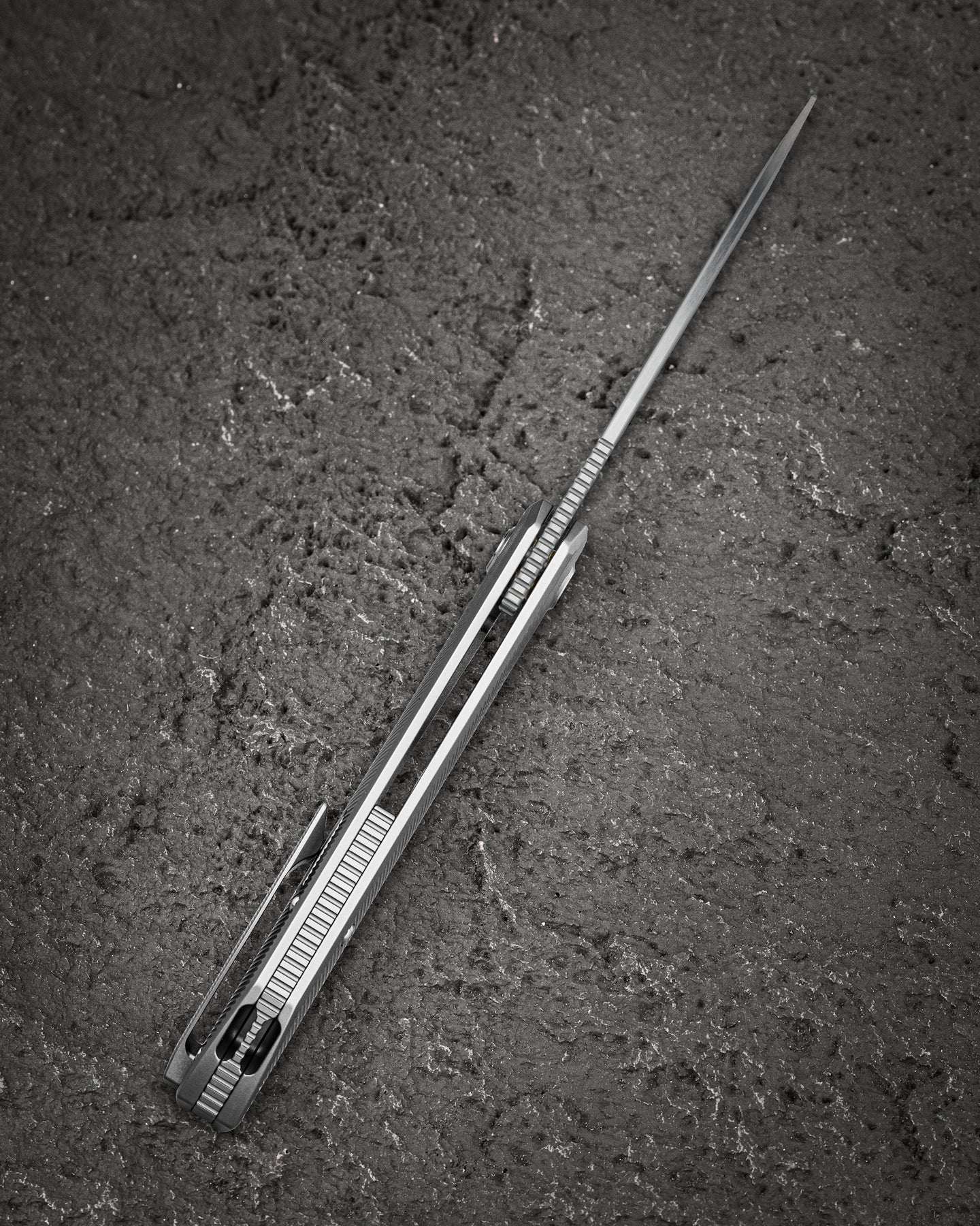 Bestech Taipan BT2503C-L (Left-Hand Version) Hollow Grinds MagnaCut Blade Titanium Handle Frame Lock Folding Knife