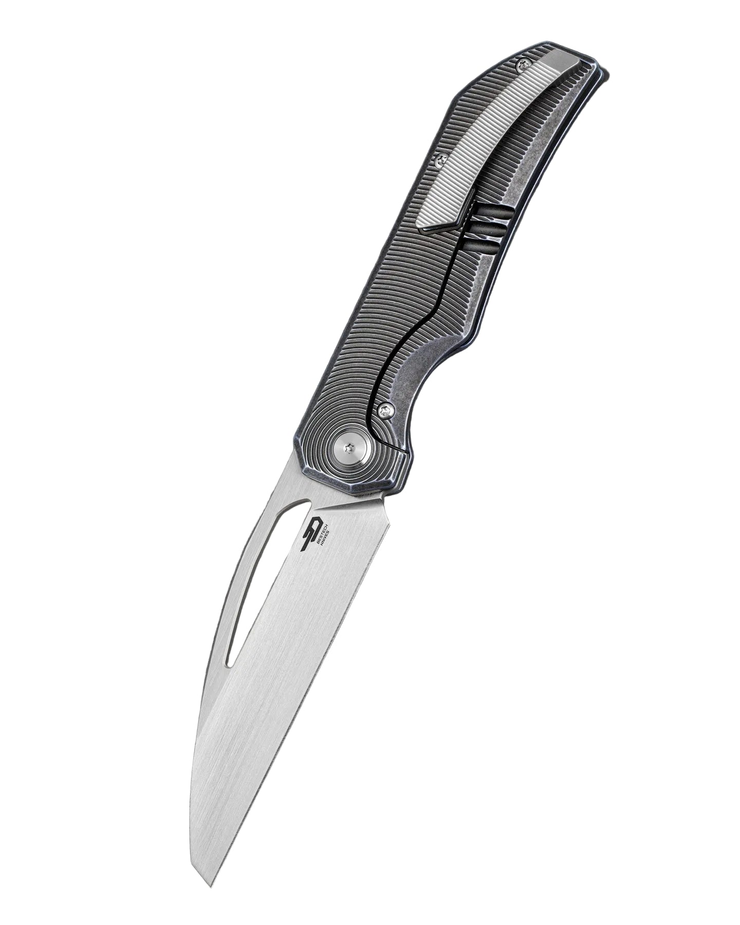 Bestech Taipan BT2503D-L (Left-Hand Version) Hollow Grinds MagnaCut Blade Titanium Handle Frame Lock Folding Knife