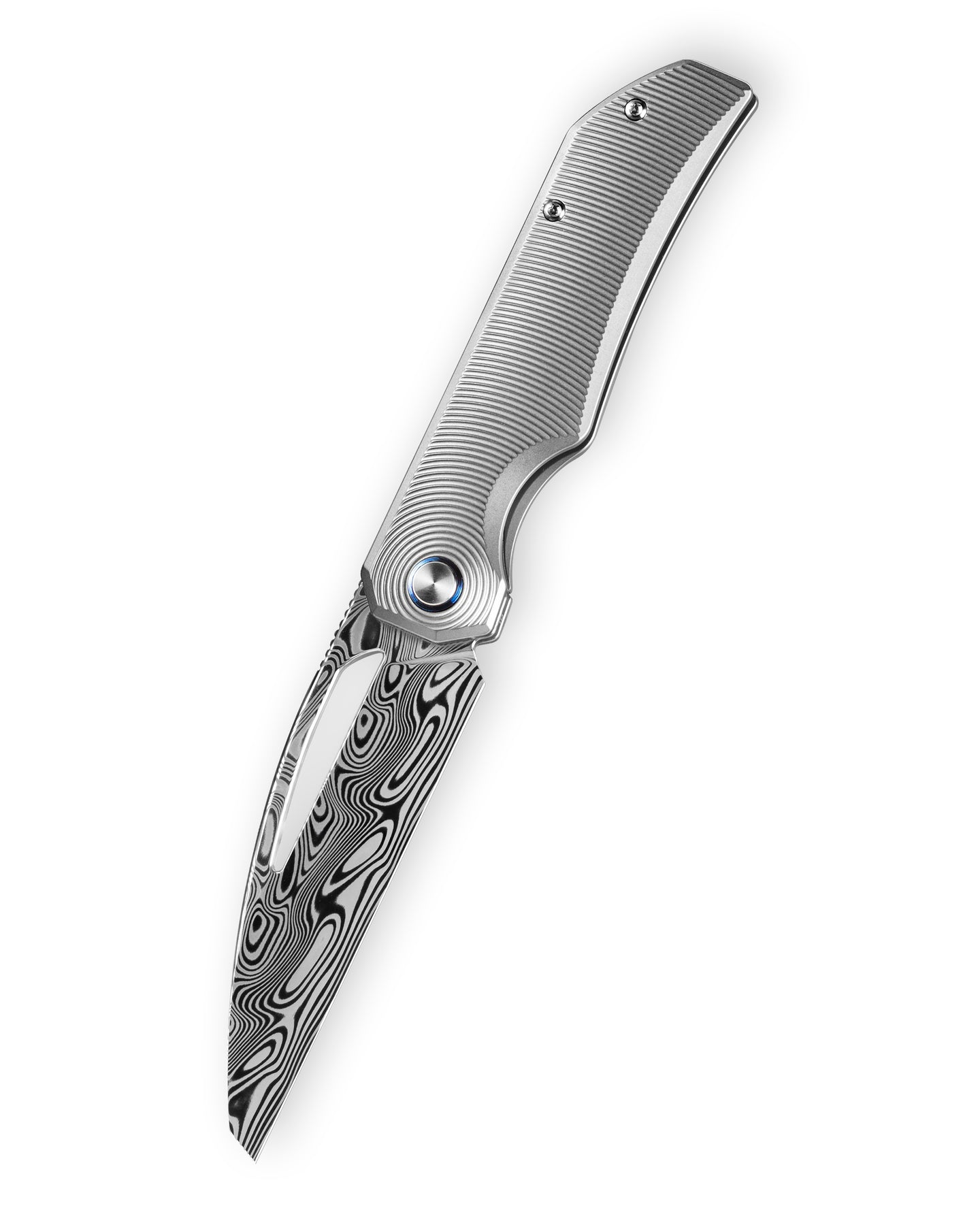 Bestech Taipan BT2503G Damascus Blade Titanium+Timascus Handle Frame Lock Folding Knife