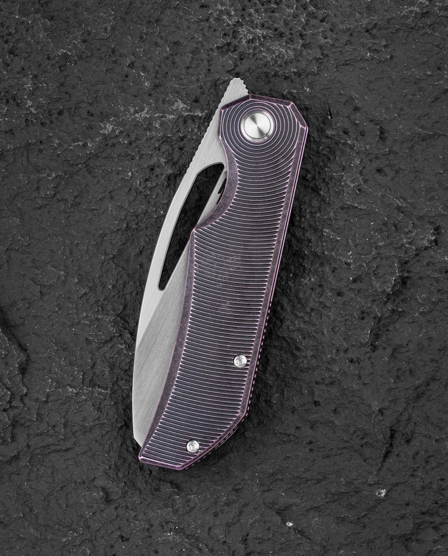 Bestech Taipan BT2503H Hollow Grinds MagnaCut Blade Titanium Handle Frame Lock Folding Knife