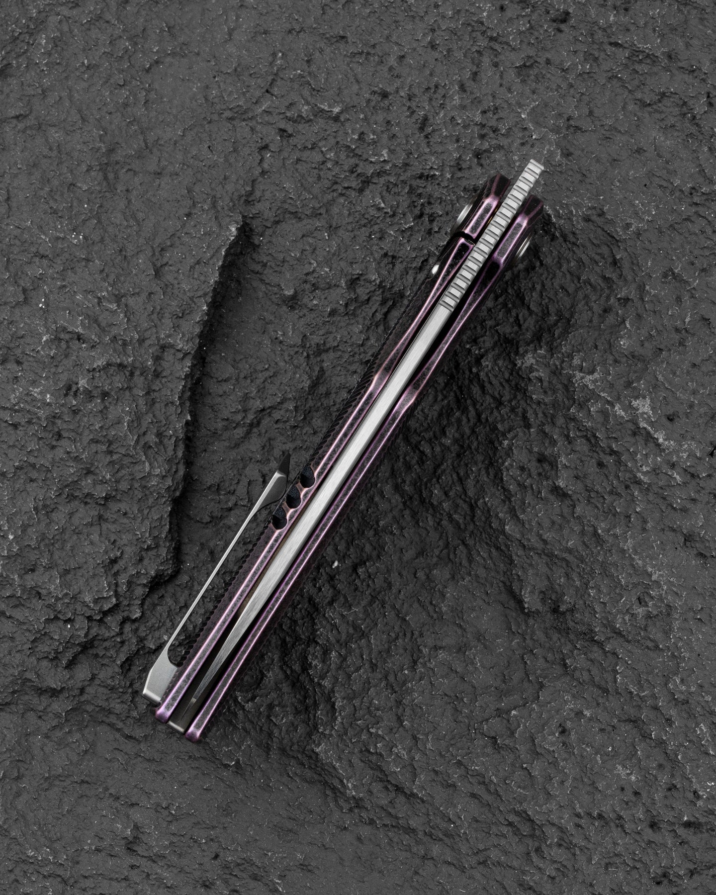 Bestech Taipan BT2503H Hollow Grinds MagnaCut Blade Titanium Handle Frame Lock Folding Knife