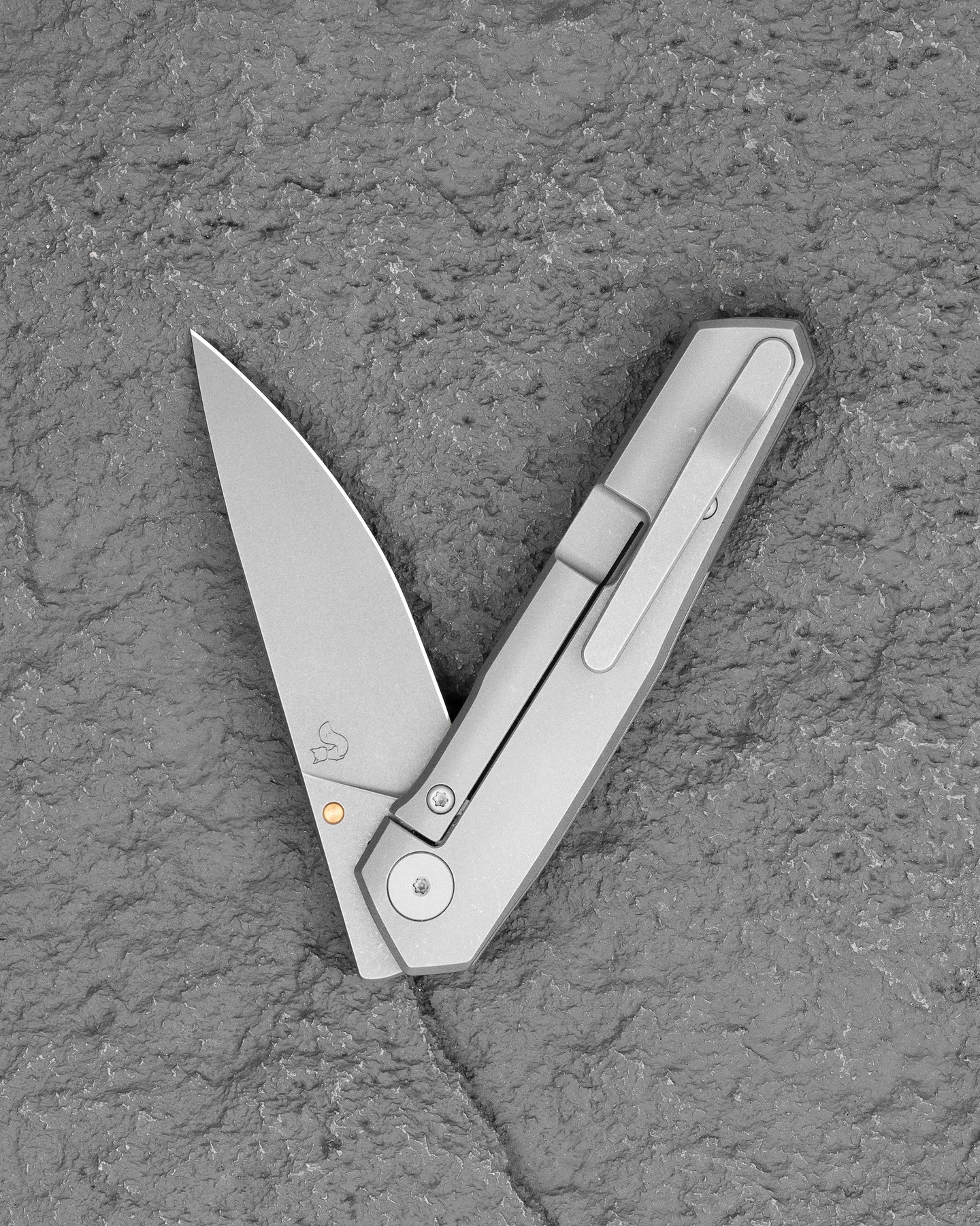 Bestech VK-KUZE BT2504B MagnaCut Blade Titanium Handle Frame Lock Folding Knife