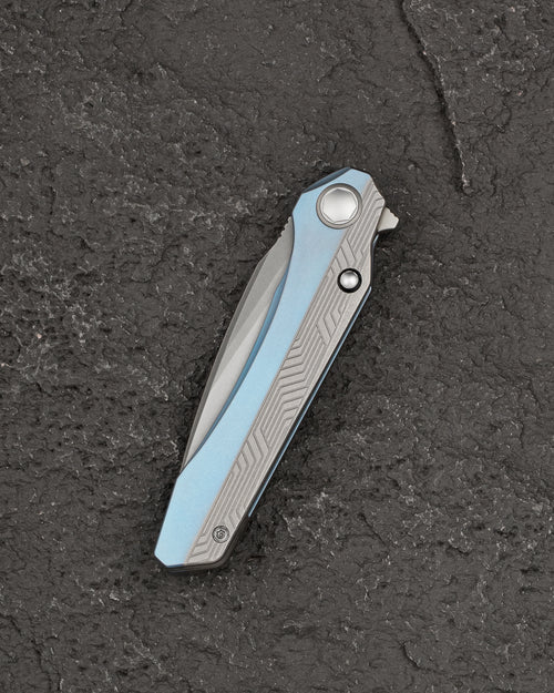 Bestech Wet Nellie BT2505A MagnaCut Blade Titanium Handle Button Frame Lock Folding Knife