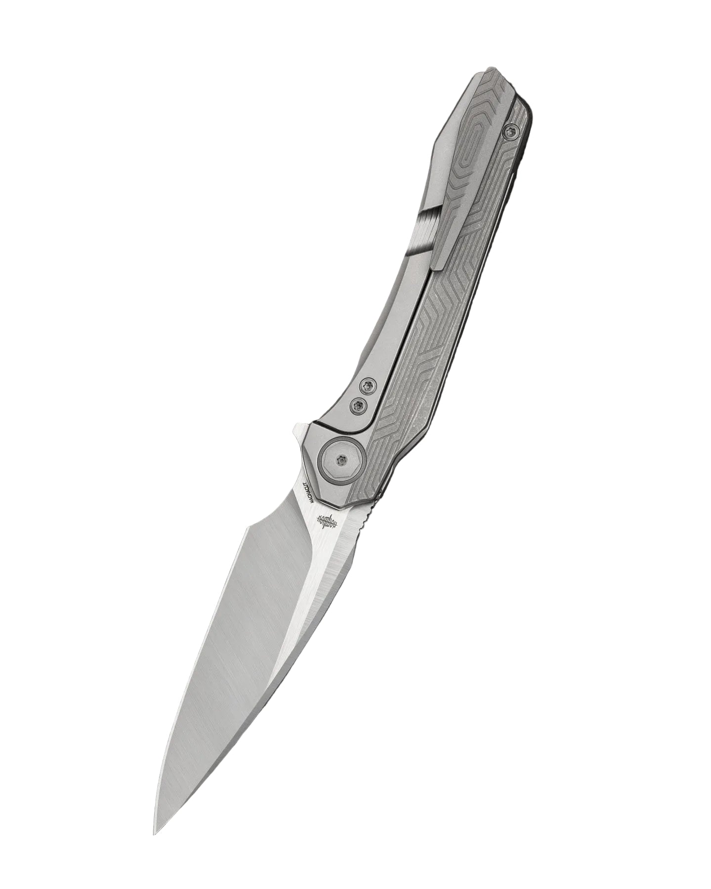 Bestech Wet Nellie BT2505B MagnaCut Blade Titanium Handle Button Frame Lock Folding Knife
