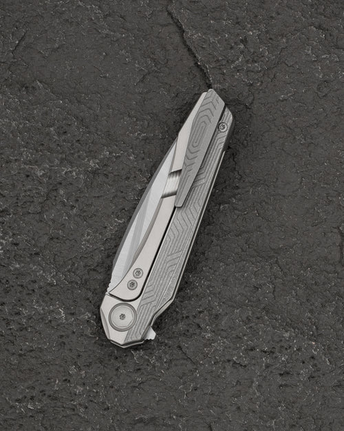 Bestech Wet Nellie BT2505B MagnaCut Blade Titanium Handle Button Frame Lock Folding Knife