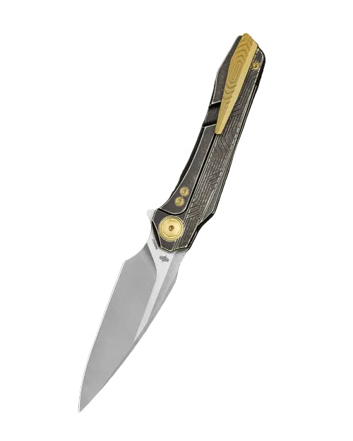 Bestech Wet Nellie BT2505C MagnaCut Blade Titanium Handle Button Frame Lock Folding Knife