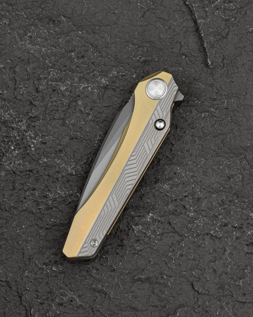 Bestech Wet Nellie BT2505D MagnaCut Blade Titanium Handle Button Frame Lock Folding Knife