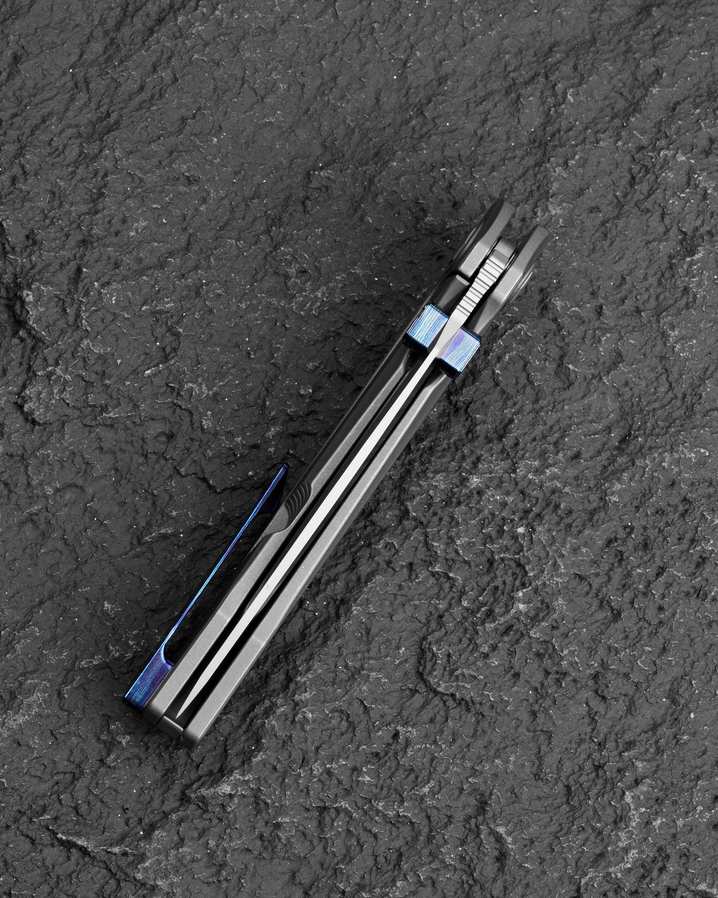 Bestech Wet Nellie BT2505E MagnaCut Blade Titanium Handle Button Frame Lock Folding Knife