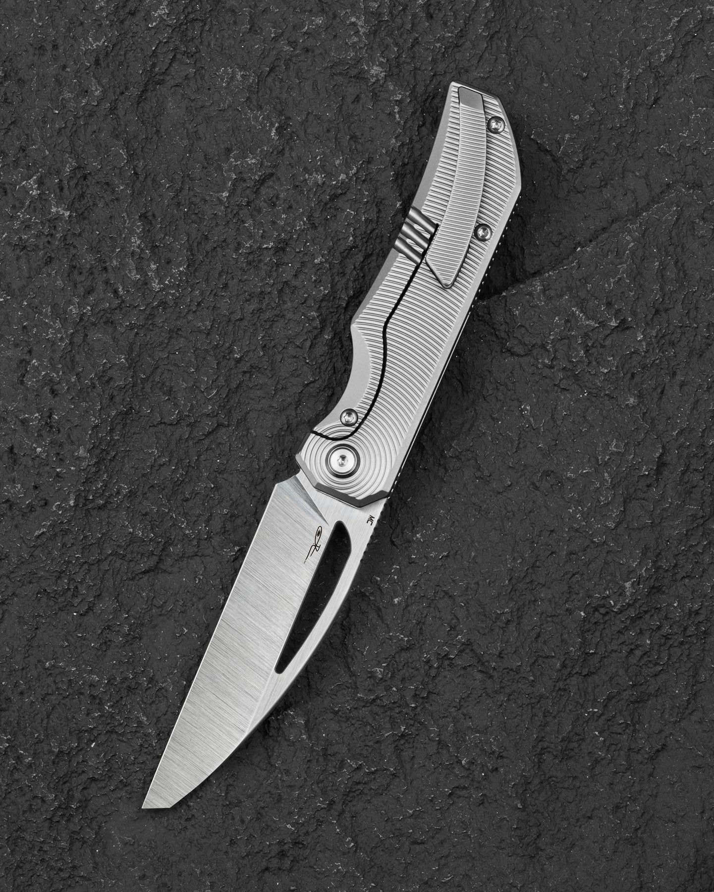 Bestech Mini Taipan BT2603C MagnaCut Blade Titanium Handle Frame Lock Folding Knife