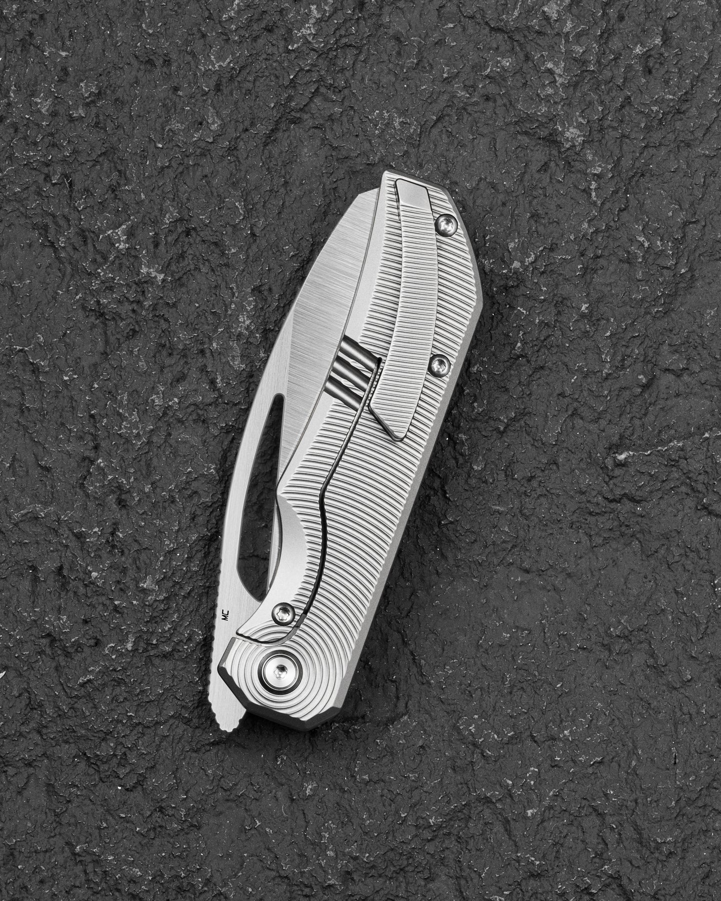 Bestech Mini Taipan BT2603C MagnaCut Blade Titanium Handle Frame Lock Folding Knife